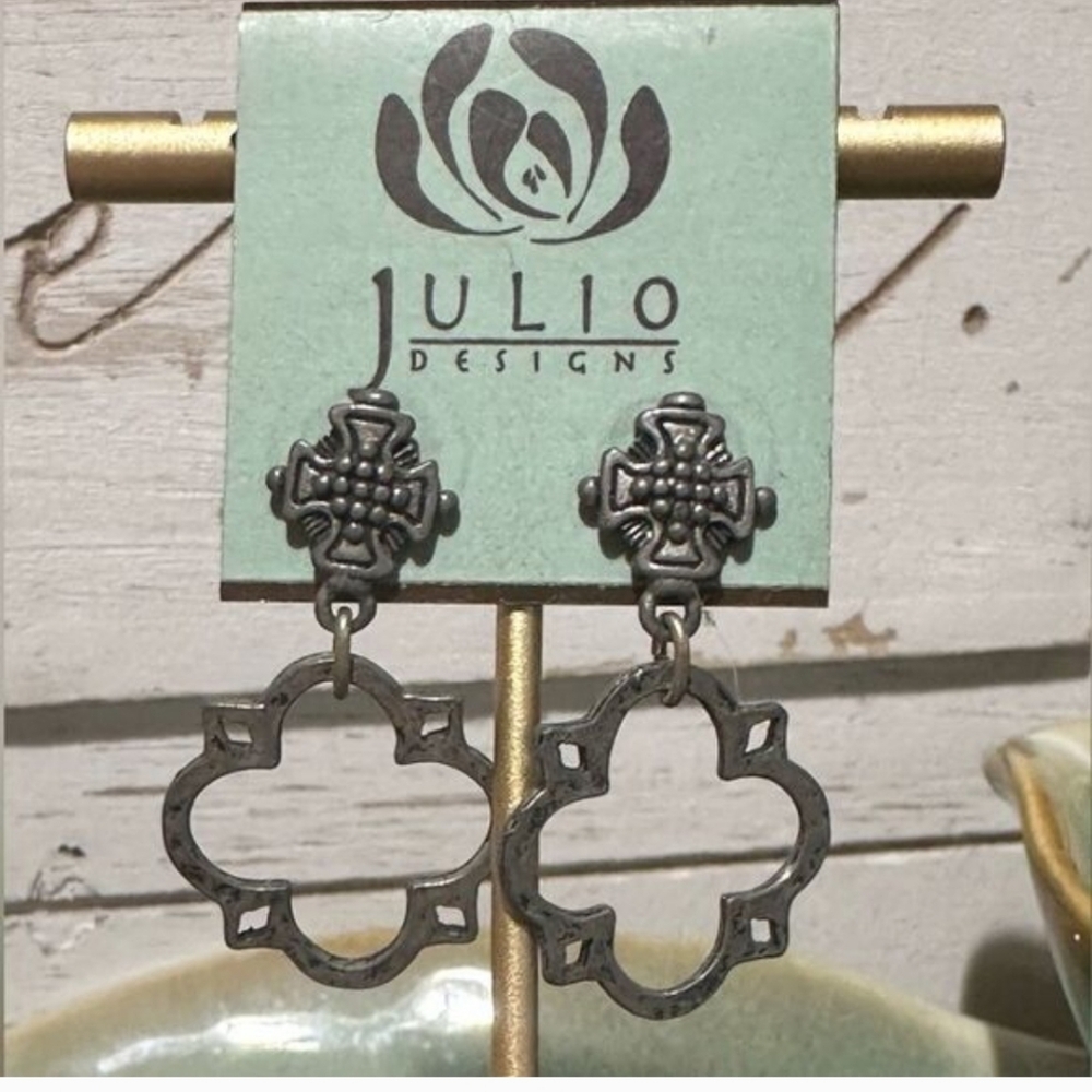 Julio Silver Gothic Style Earrings